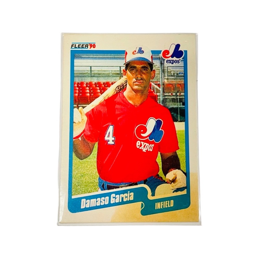 1990 Fleer Canadian - #346 Damaso Garcia, Montreal Expos